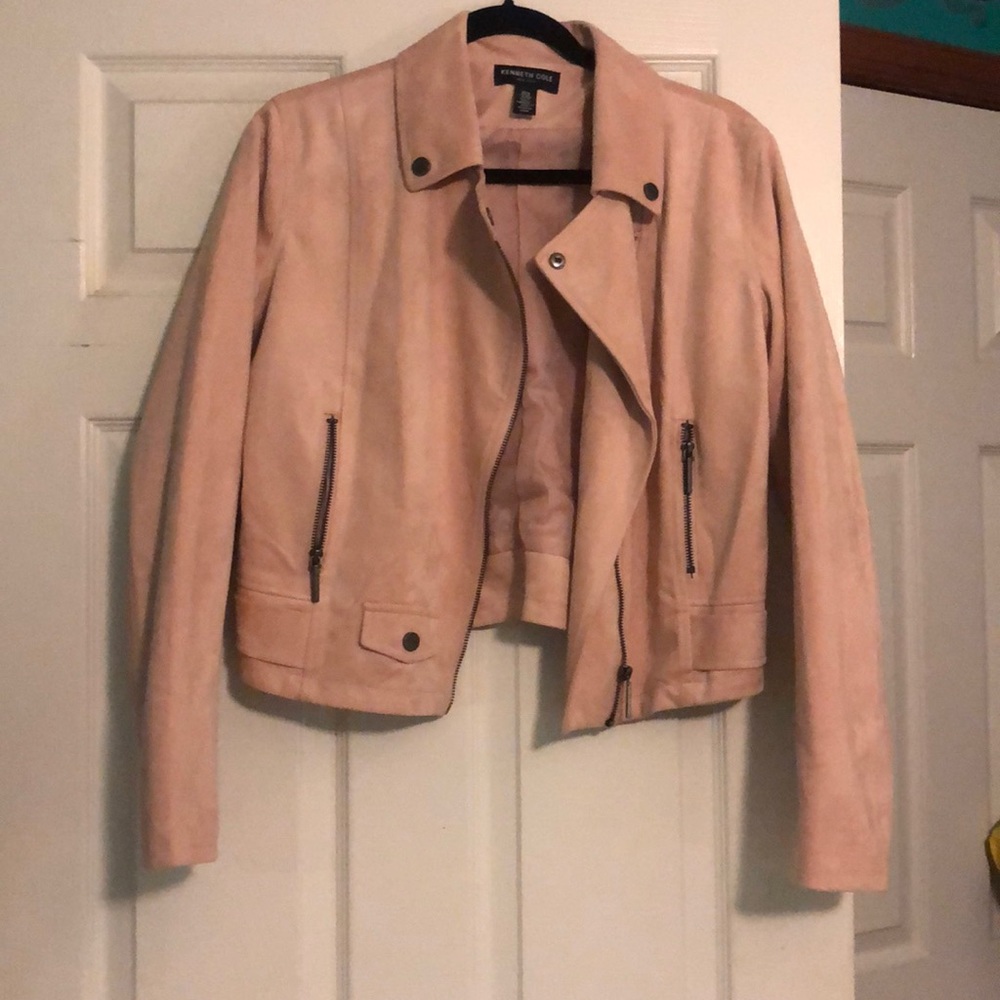 Kenneth Cole Blush Suede Jacket